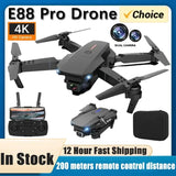 V88 WIFI FPV Drone With Wide Angle HD 4K 1080P Camera