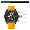 NAVIFORCE NF8038 Top Brand Men's Sport Watch Casual Silicone Strap Waterproof Luminous Chronograph Quartz Wristwatch