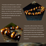 Natural Grade Yellow Tiger Stone Tiger Crystal Stone Wood Changed Stone Crystal Bracelet for Men and Women Lucky Jewelry