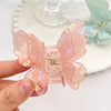 Butterfly Hair Clip Sweet Fairy Hairpin Clip Back Of Head Crab Hair Clips Women Girl Princess Shark Clip Resin Hair Accessories