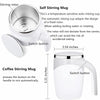 Automatic Stirring Cup Mug Rechargeable Portable Coffee Electric Stirring Stainless Steel Rotating Magnetic Home Drinking Tools