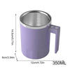 Automatic Stirring Cup Rechargeable Portable Coffee Electric Stirring 350ml Travel Mixer Rotating Magnetic Self Stirring Mugs