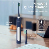 SEJOY Sonic Electric Toothbrush Oral Cleaning Automatic Timer Toothbrush 10 Toothbrush Heads 5 Modes Smart Timer Fast Charging