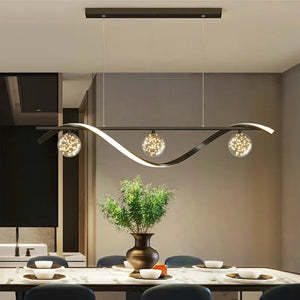 Modern Minimalist Led Pendant Lamps Dimming for Coffee Table Dining Room Kitchen Island Ceiling Chandelier Home Lighting Fixture