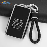 Car Key Case Cover Shell Fob For Renault Koleos Kadjar Captur Megane Talisman Espace Clio Zoe Scenic 4 Arkana Dacia Sandero