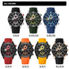 NAVIFORCE NF8038 Top Brand Men's Sport Watch Casual Silicone Strap Waterproof Luminous Chronograph Quartz Wristwatch