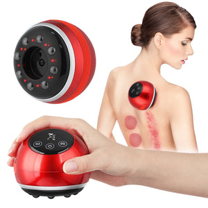 5-Speed Electronic Scraping Instrument Vacuum Suction Cupping Machine Red Light Hot Compress Dredge Meridians Remove Dampness