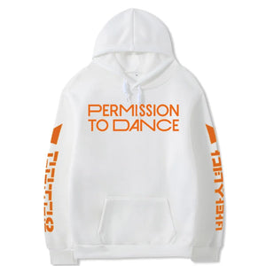 Kpop Youth Group Permission To Dance Male and Female Hoodies Autumn and Winter Lovers Pullover Covers Shipping