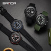 SANDA 3118 Fashion Top Sport Military Watch For Men Quartz Movement Casual 50bar Waterproof Wristwatch Clock Relogio Masculino