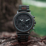 BOBO BIRD Wooden Watch Men's Quartz Wristwatch Military Chronograph Top Fashion Waterproof Clcok Great Gift Box reloj hombre