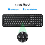 UGREEN Keyboard Wireless Bluetooth & 2.4GHz Russian/Korean/English Keycaps for Laptop MacBook iPad PC Tablet Bluetooth Keyboard