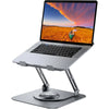 Laptop Stand for Desk Adjustable Computer Stand with 360° Rotating Base Ergonomic Laptop Riser for Collaborative Work Foldable