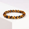 JD High Quality Natural Yellow Tiger Eye Stone Beaded Bracelet Women Men Handmade Yoga Meditaton Couple Healing Lovers Bangles