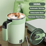 Automatic Stirring Cup Rechargeable Portable Coffee Electric Stirring Stainless Steel Mixer Rotating Magnetic Self Stirring Mugs