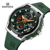 NAVIFORCE Mens Casual Sport Wristwatch Chronograph Top Brand Luxury Military Men Watch Auto Date Quartz Waterproof Male Clock