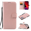 Solid Color PU Leather Phone Case For iPhone (Multi Options Available)