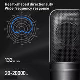 Audio-Technica AT4040 Studio Recording Microphone Condenser Sound Recording Mic for Voice Overs/Studio Recordings podcast mic