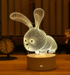 Romantic Love 3D Acrylic Led Lamp for Home Children's Night Light Table Lamp Birthday Party Decor Christmas Gifts Bedside Lamp