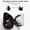 Electric Groin Hair Trimmer with Replaceable Ceramic Blades, Waterproof Wet-Dry Functionality & Standing Recharge Dock