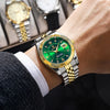 POEDAGAR Luxury Style Men's Watches Trend Fashion Threaded Bezel Male Wristwatch Waterproof Date Original Quartz Watch for Man