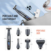 Sejoy 6 in 1 Electric Razors for Women Men Bikini Trimmer Hair Remover Kit for Face Eyebrow Nose Arms Legs Pubic Hair Painless