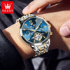 OLEVS 6621 Mens Watch Business Brand Automatic Mechanical Watch Waterproof Watch For Man Moon Phase Original Watches Luxury Men