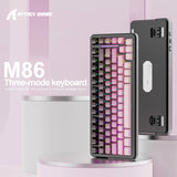 Attack Shark M86 RGB Wireless Mechanical Keyboard Bluetooth Side Carved E-Sports Game Keyboard full-key hot-swap