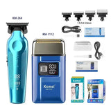 Kemei Hair Clipper Kit for Men 10W Big Power 9000RPM KM-1763 KM-264 Rechargeable Trimmers KM-1112 Professional Electric Shaver