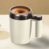 Automatic Stirring Cup Mug Rechargeable Portable Coffee Electric Stirring Stainless Steel Rotating Magnetic Home Drinking Tools