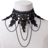 lace necklace choker women neckband Accessories White Lace Necklace Choker Women's Clavicle Chain Tassel Colla lace collar