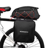 Bicycle Rear Seat Bag 3-In-1 Bike Rack Bag Trunk Bag Waterproof Cooler Bag with 2 Side Hanging Bags Cycle Cargo Luggage Bag