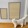 Strong Bamboo Cat Scratch Mat Wall Sofa Protection Cat Scratch Board Pad Cat Paws Sharpen Mats Massage Self Wear-Resistant Mat