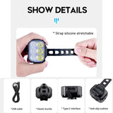 Bicycle Q6 Light Set Bike LED Front Rear Lights USB Charge MTB Road Bike Highlight Lamp Cycling Light Lamp Cycling Accessories