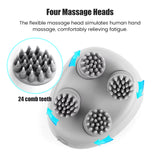 Wireless Head Massager Electric Head Scalp Relax Massage Body Shoulder Deep Tissue Kneading Vibrating Cat Pet Massage Device