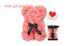 Valentine'S Day Gift Rose Bear Eternal Flower Rose Teddy Bear PE Foam Bear 25Cm Valentines Day