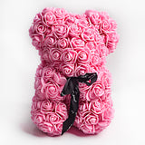 Valentine'S Day Gift Rose Bear Eternal Flower Rose Teddy Bear PE Foam Bear 25Cm Valentines Day