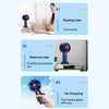 5000Mah Recharge Portable Fan Handheld Mini Fan USB Hand Hold Small Pocket Fan with Data Disply Table Stand Home Air Conditioner