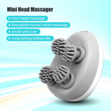 Wireless Head Massager Electric Head Scalp Relax Massage Body Shoulder Deep Tissue Kneading Vibrating Cat Pet Massage Device