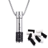 2024 New Aromatherapy Jewelry Necklaces Essential Oil Diffuser Necklace Stainless Steel Open Locket Aroma Scent Perfume Necklace