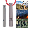 Titanium Whistle Camping Hiking Whistle with Lanyard Backpacking Survival Whistle for Outdoor Survival Camping Hiking Exploring