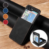 For Samsung Galaxy Z Flip 5 4 Magnetic Leather Flip Card Wallet Stand Case Cover