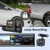 Car DVR Camera 3 Camera Lens Car DVR Dual Lens Camera 1080P HD Dash Camera Video Recorder 24H Parking Monitoring Dashcam