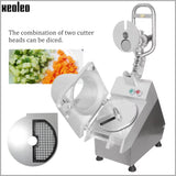 Electric Slicer 750W Vegetable Slicer Electric Food Choppers Suitable Cutting Vegetables Fruits Cheese Etc 6 Cutterheads