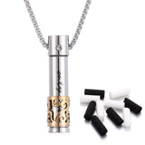 2024 New Aromatherapy Jewelry Necklaces Essential Oil Diffuser Necklace Stainless Steel Open Locket Aroma Scent Perfume Necklace